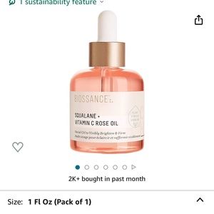 Squalane and vitamin C rose oil great for the skin